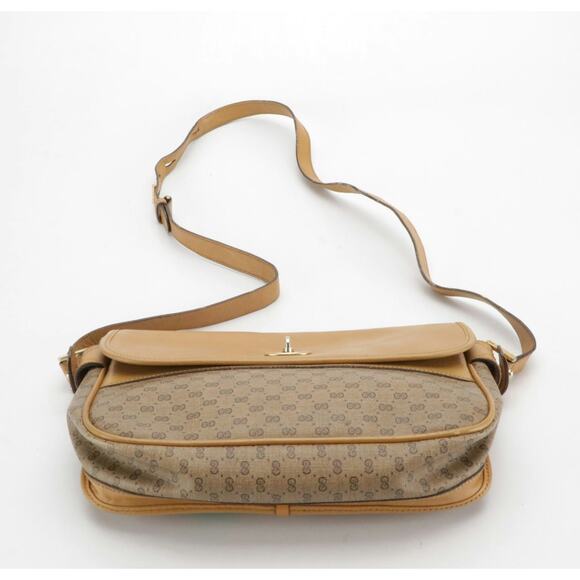 Authenticated Gucci Vintage Micro GG Canvas & Leather Crossbody - Picture 5 of 10